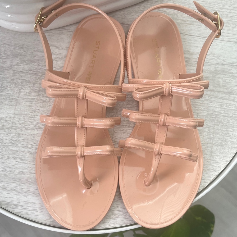 Stuart Weitzman Women's Nude Sandals - Picture 2 of 11